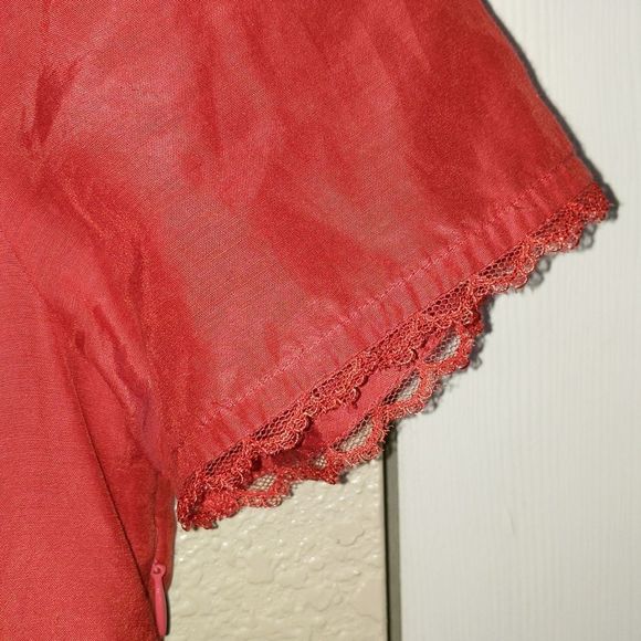 Fossil Silk Blend Lace Dress Medium - Picture 4 of 6